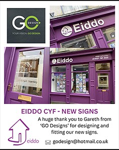 new signs poster with photos of them in place